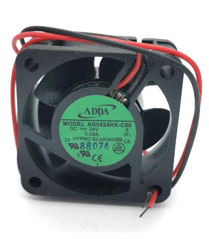 Original ADDA AD0424HX-C50 Cooling Fan 24V 0.09A 2.16W 2wires AD0424HX-C50 Fans